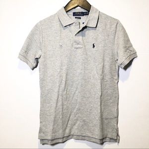 Boys Ralph Lauren Polo Shirt, Gray, M (10-12)